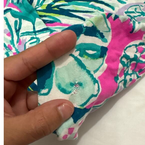 Lilly Pulitzer Womens XS Fawcett Mini Dress Off the Shoulder Bright Floral - Picture 5 of 9